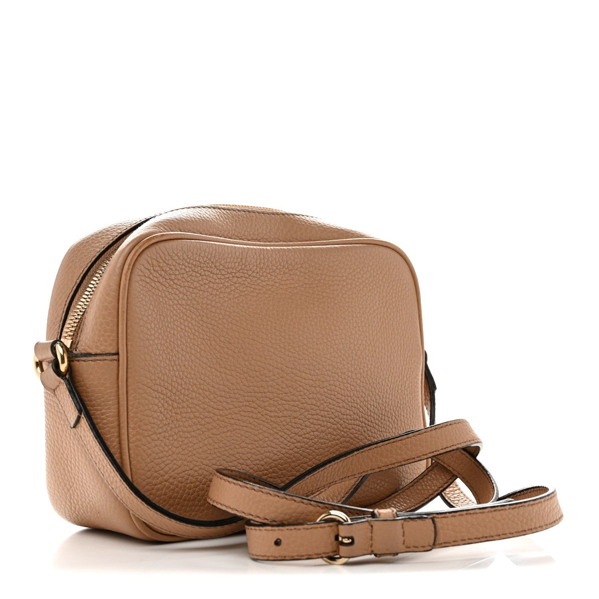 Pebbled Calfskin Small Soho Disco Bag Camelia product image 3, provided for visual reference and product detail review