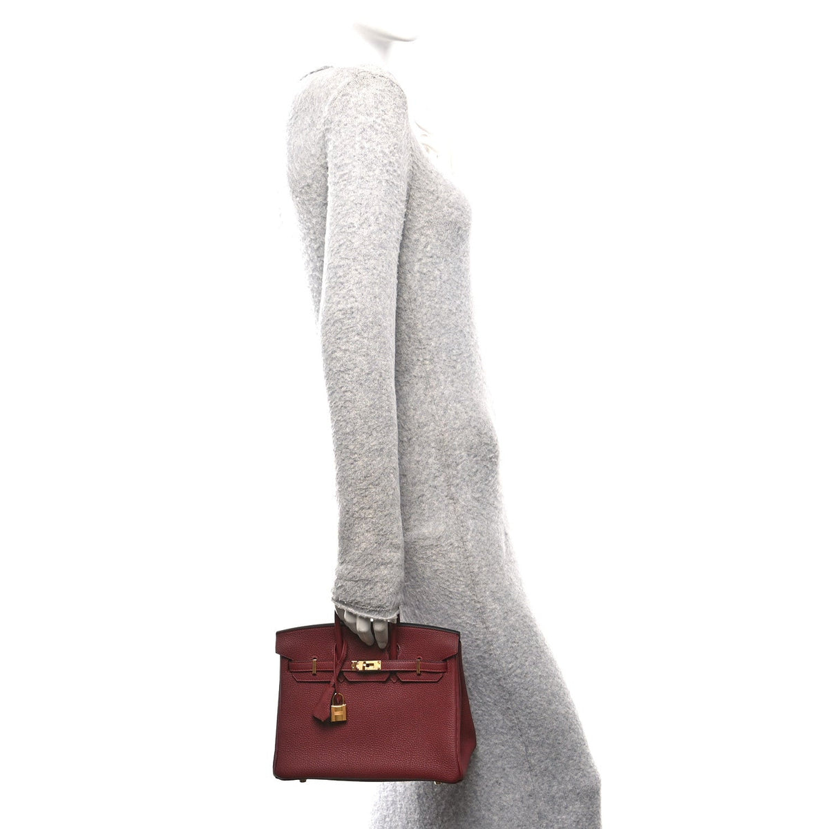 Togo Birkin 25 Rouge H product image 2, provided for visual reference and product detail review
