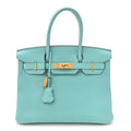 Togo BIRKIN 30 Bleu Atoll product image 1, provided for visual reference and product detail review