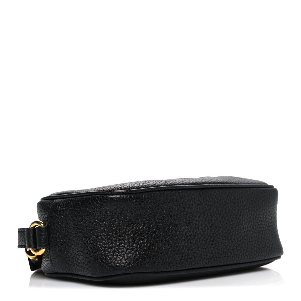 Pebbled Calfskin Mini Soho Disco Bag Black product image 4, provided for visual reference and product detail review