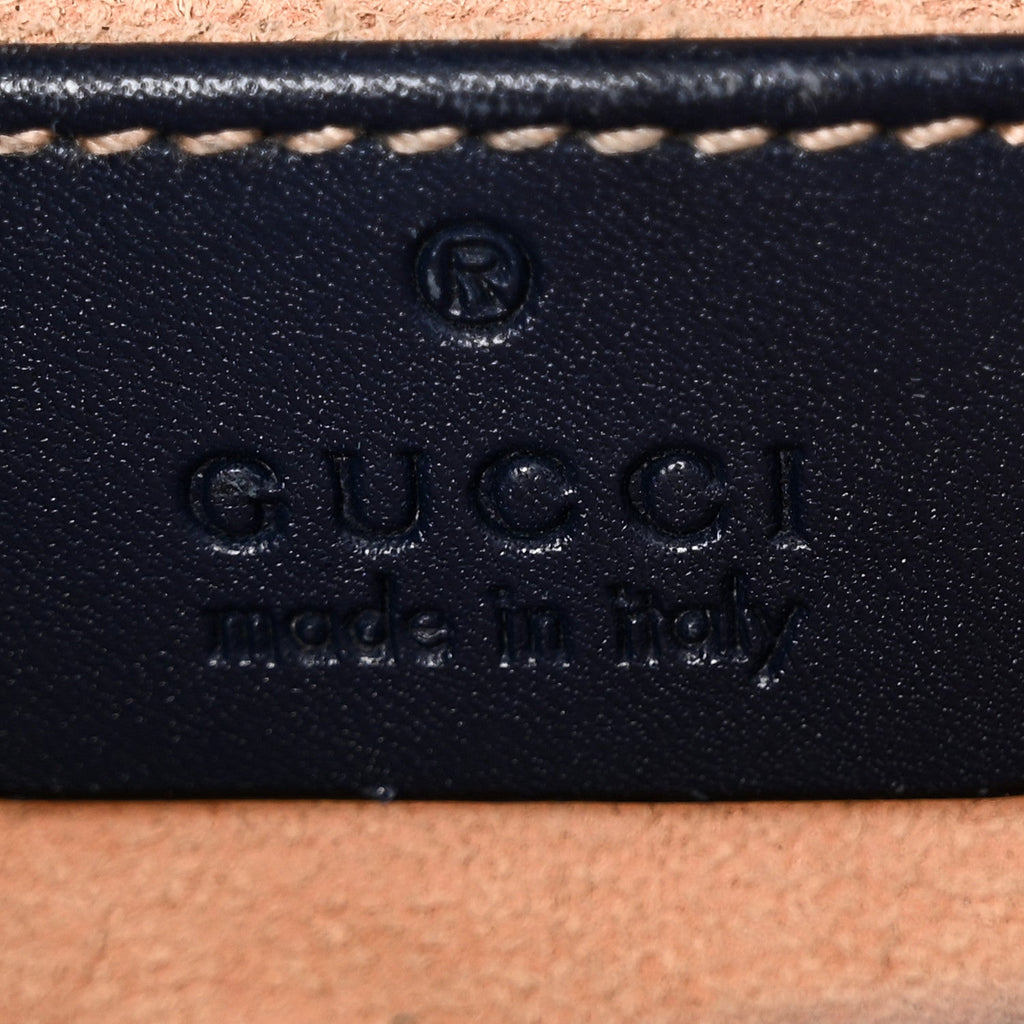 Guccissima Small Padlock Shoulder Bag Blue Agata product image 6, provided for visual reference and product detail review