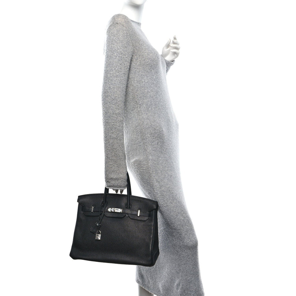 Togo Birkin 35 Black product image 2, provided for visual reference and product detail review