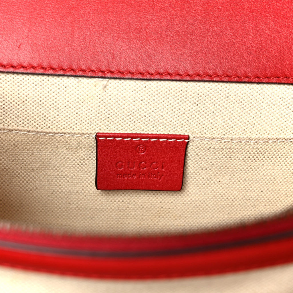 Calfskin Bamboo Web Medium Dionysus Top Handle Bag Red White Blue product image 6, provided for visual reference and product