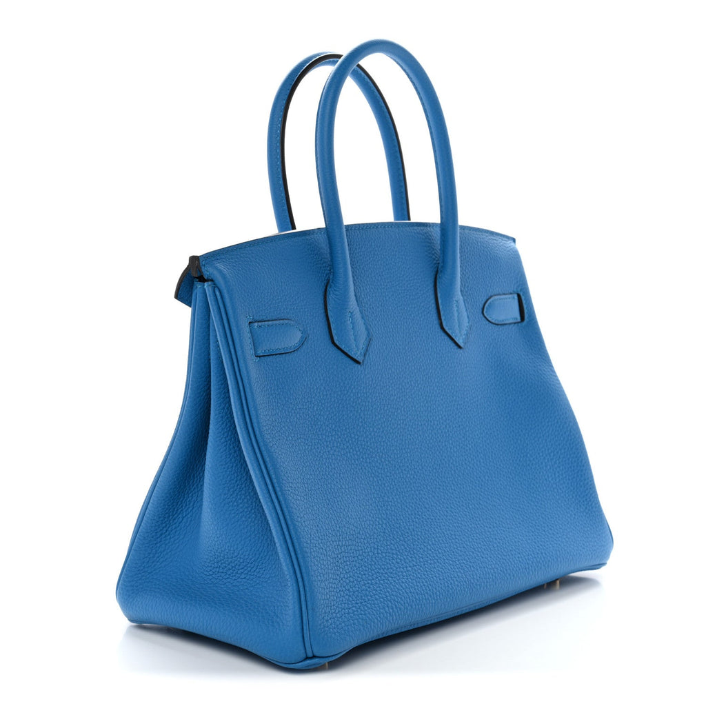 Togo Birkin 30 Bleu Zanzibar product image 3, provided for visual reference and product detail review
