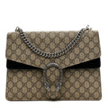 GG Supreme Monogram Medium Dionysus Shoulder Bag Black product image 1, provided for visual reference and product detail