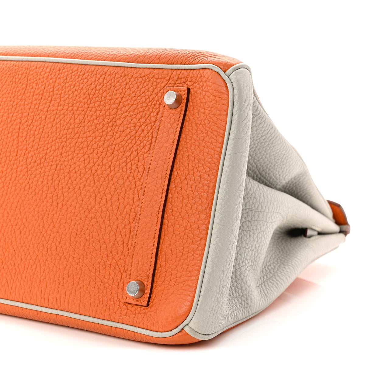 Togo Horseshoe Birkin 35 Orange Gris Perle product image 10, provided for visual reference and product detail review