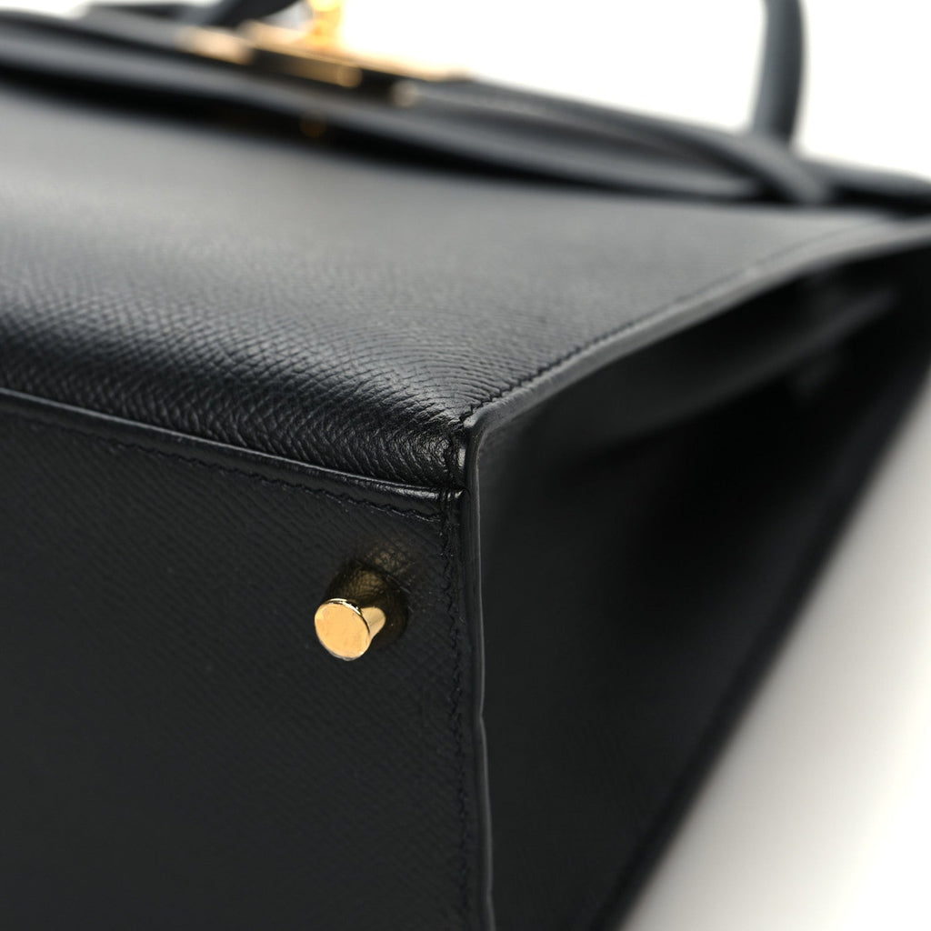 Epsom Kelly Sellier 28 Black product image 10, provided for visual reference and product detail review