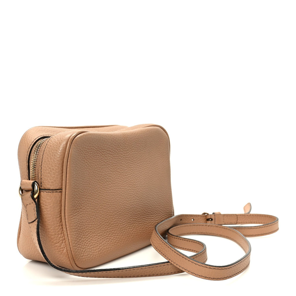 Pebbled Calfskin Small Soho Disco Bag Rose Beige product image 3, provided for visual reference and product detail review