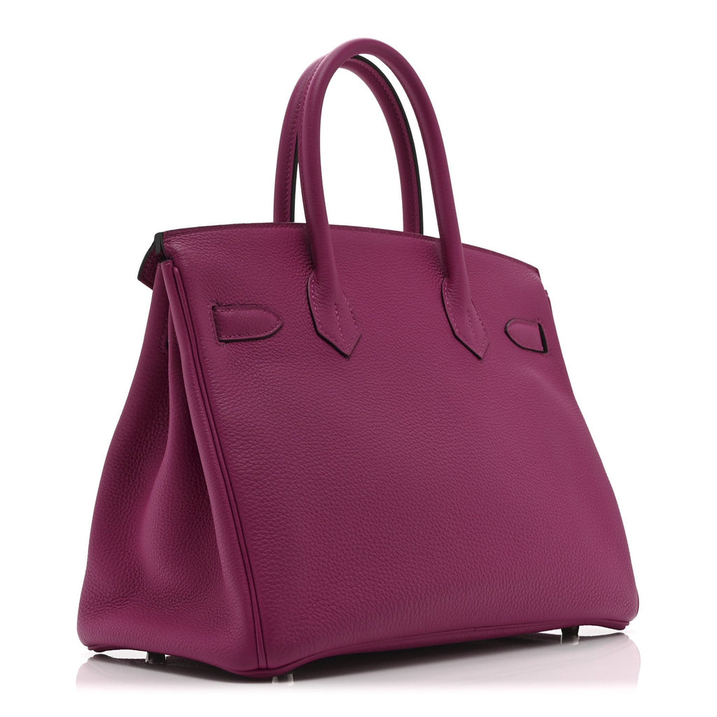 Togo Birkin 30 Rose Pourpre product image 3, provided for visual reference and product detail review