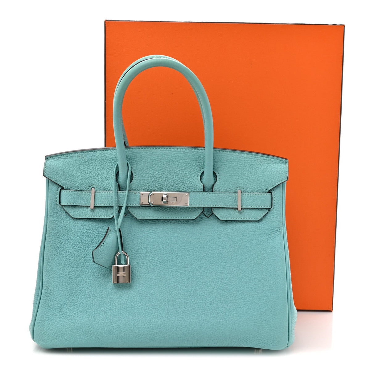 Togo BIRKIN 30 Bleu Atoll product image 18, provided for visual reference and product detail review