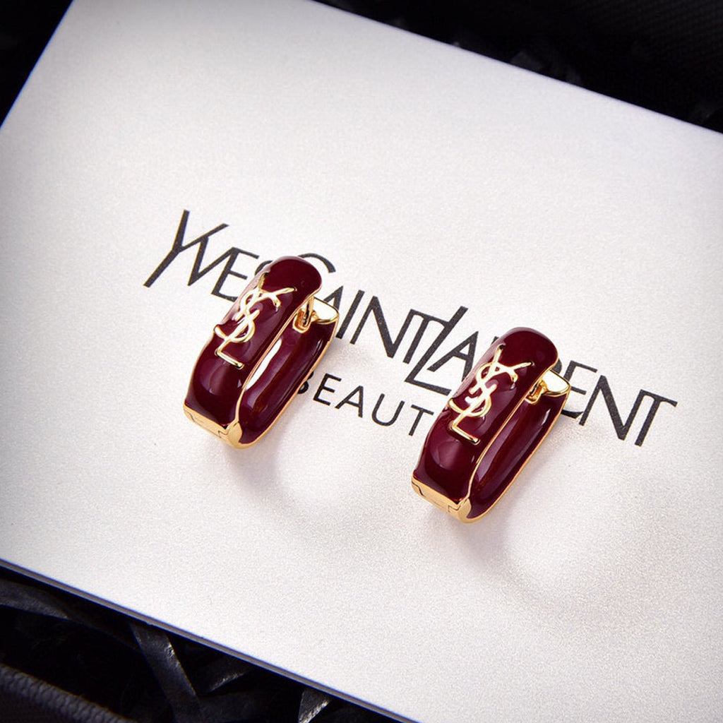 Red 18K Gold Earrings product image 1, provided for visual reference and product detail review