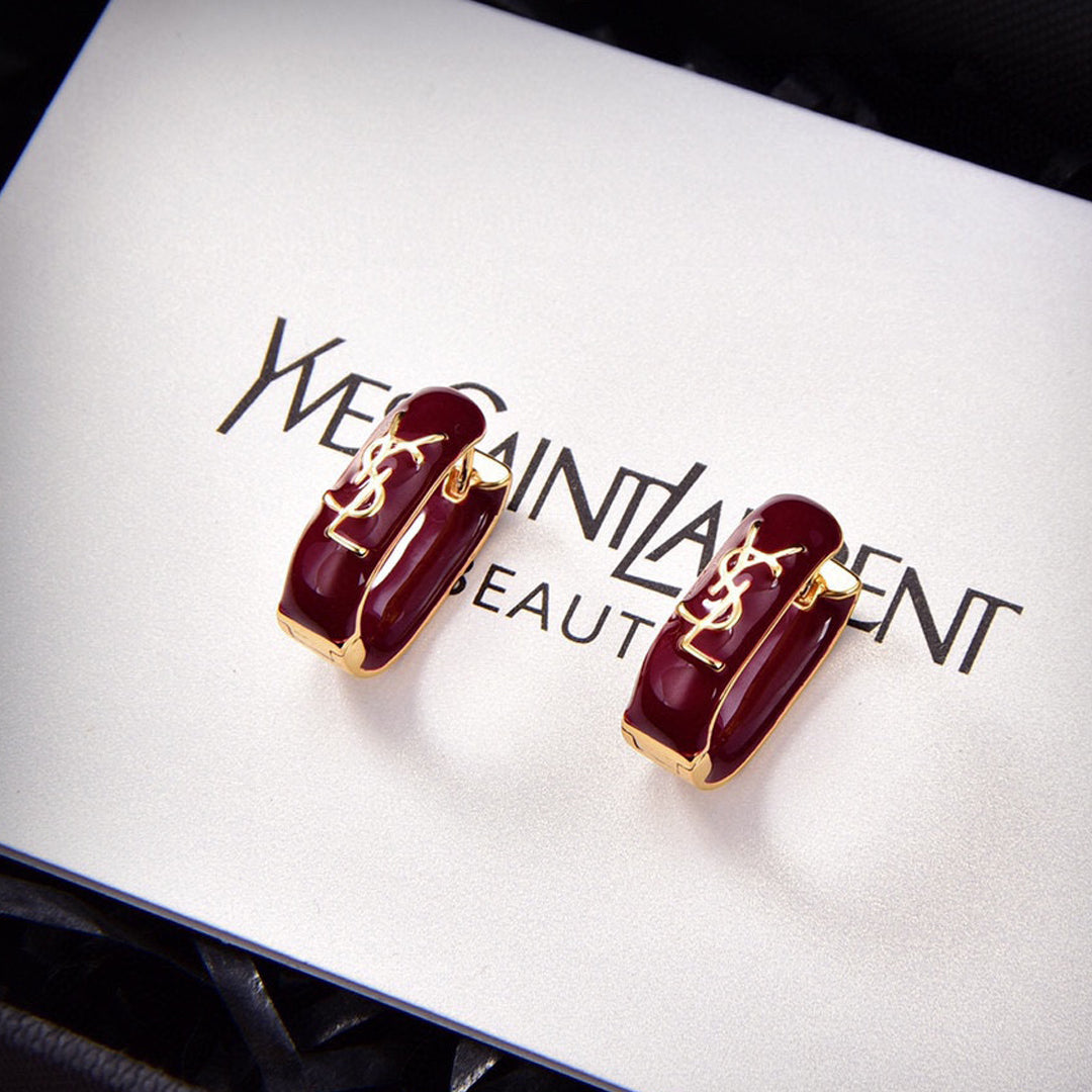 Red 18K Gold Earrings product image 1, provided for visual reference and product detail review
