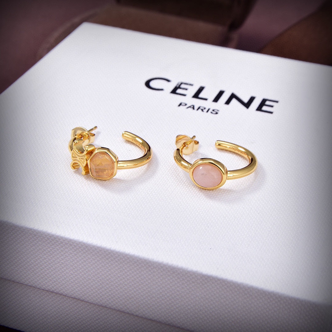 Celine Indie Hoops 18K Gold Earrings product image 2, provided for visual reference and product detail review
