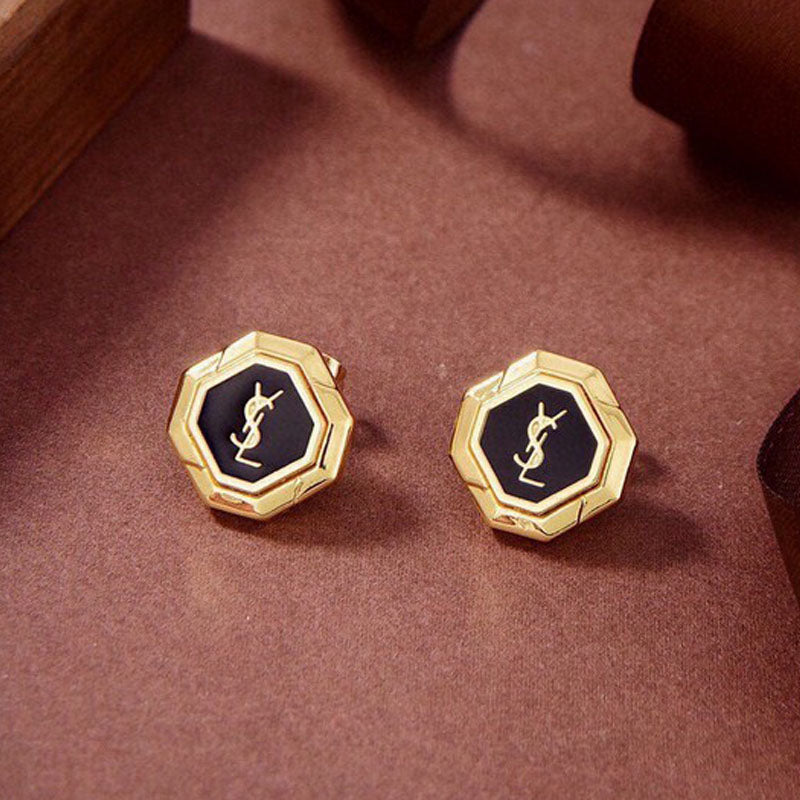 YSL Gold 18K Gold Earrings product image 1, provided for visual reference and product detail review