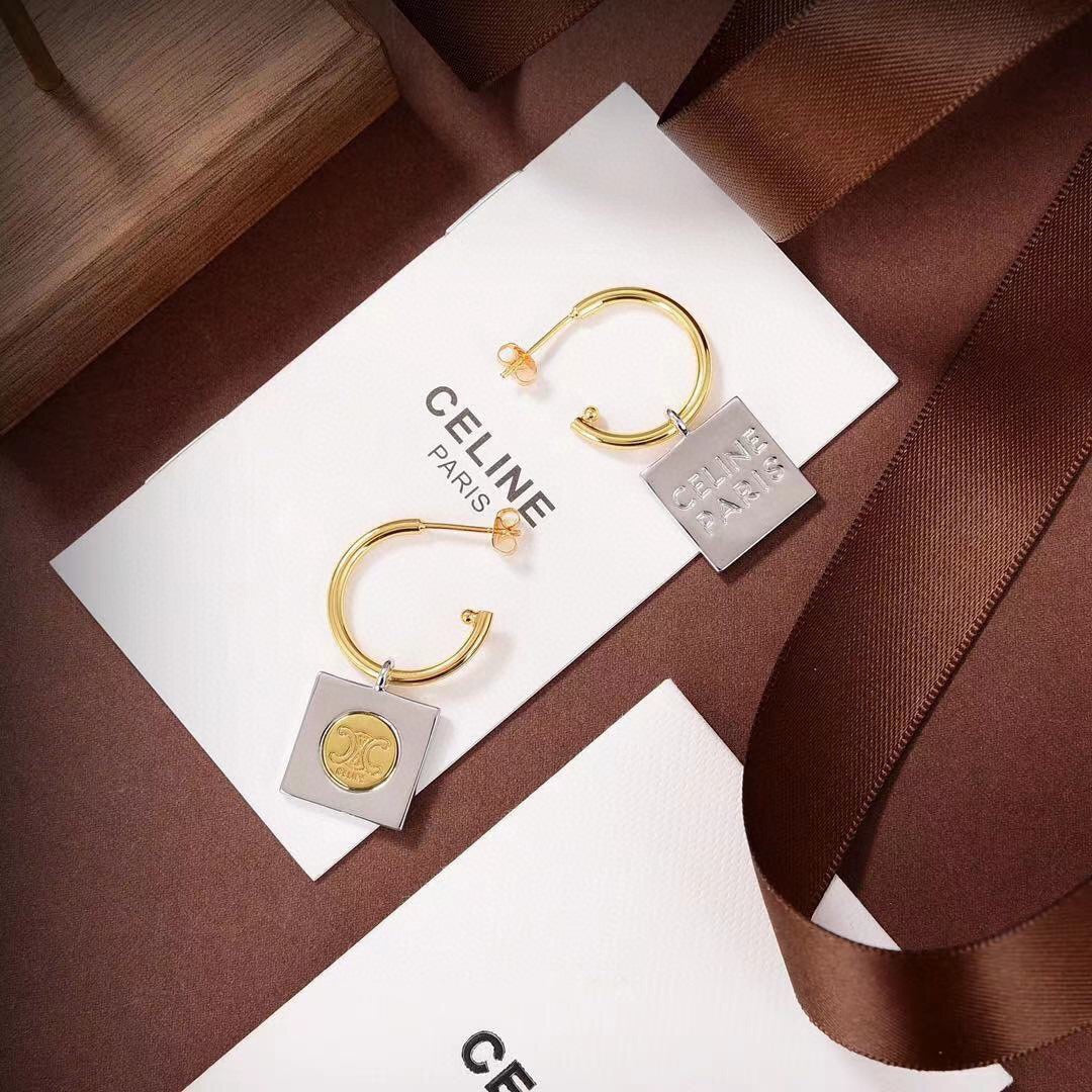 Celine Hoops 18K Gold Earrings product image 2, provided for visual reference and product detail review
