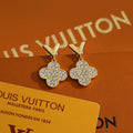 Louis Vuitton Diamond Flower 18K Gold Earrings product image 1, provided for visual reference and product detail review