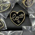 Chanel Black Heart 18K Gold Brooch product image 1, provided for visual reference and product detail review