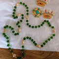 Chanel Long Green & White Pearls 18K Gold Necklace product image 1, provided for visual reference and product detail review