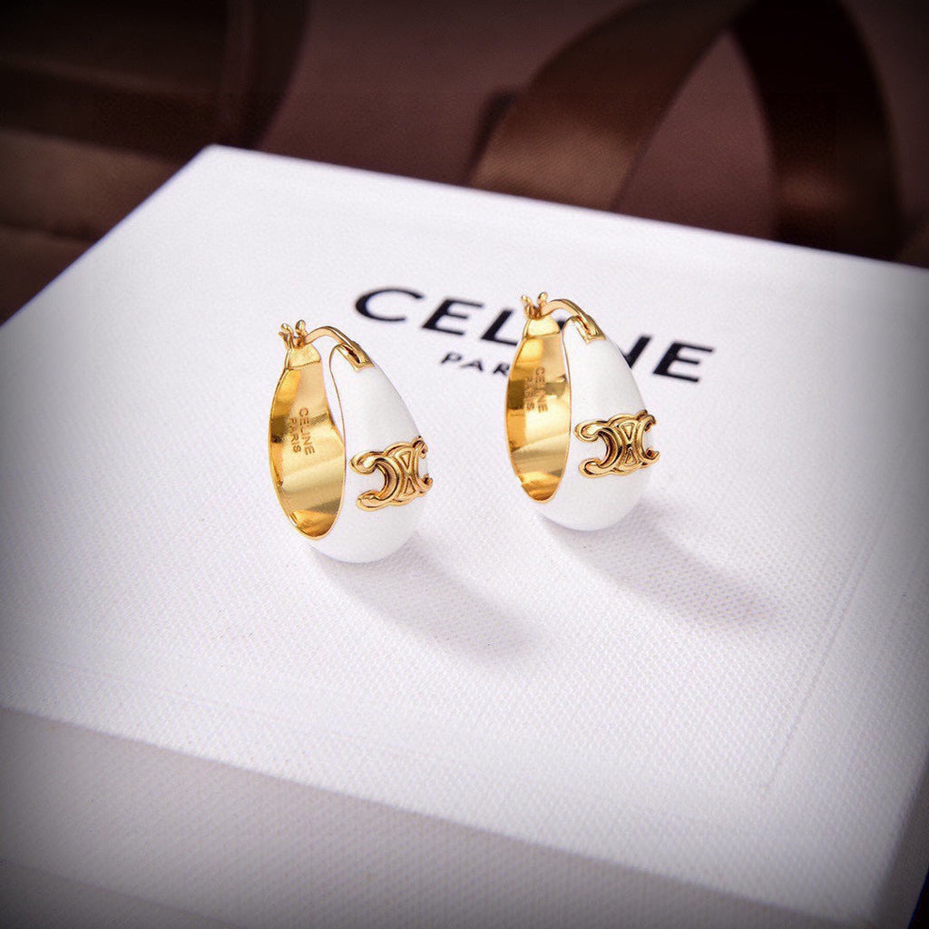 Celine Pearl 18K Gold Earrings product image 2, provided for visual reference and product detail review