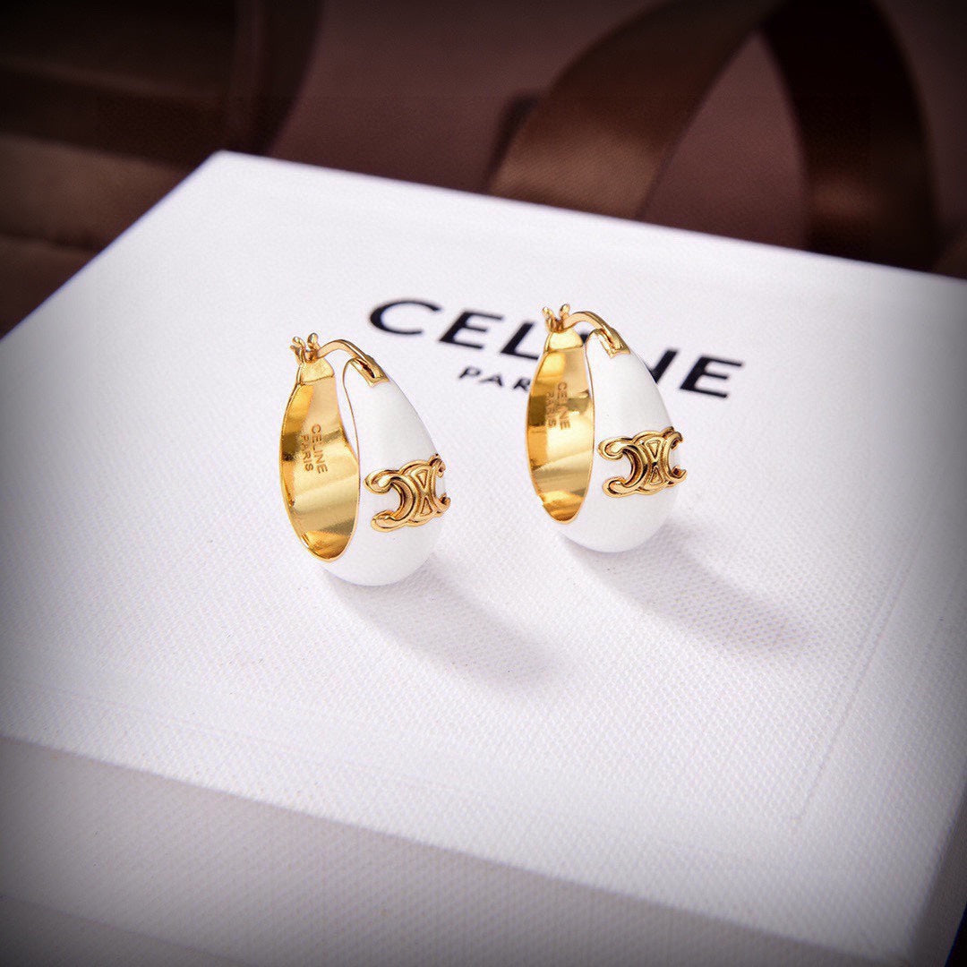 Celine Pearl 18K Gold Earrings product image 2, provided for visual reference and product detail review
