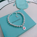 Tiffany Return to Red Heart Bead 18K Gold Bracelet product image 1, provided for visual reference and product detail review