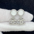 Chanel Pearl 18K White Gold Earrings product image 1, provided for visual reference and product detail review