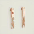 Hermes Diamond Kelly Gavroche 18K Gold Earrings product image 1, provided for visual reference and product detail review