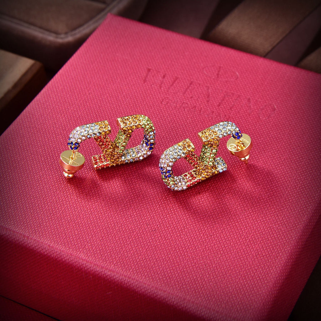 Valentino Valentino Signature 18K Gold Earrings product image 2, provided for visual reference and product detail review