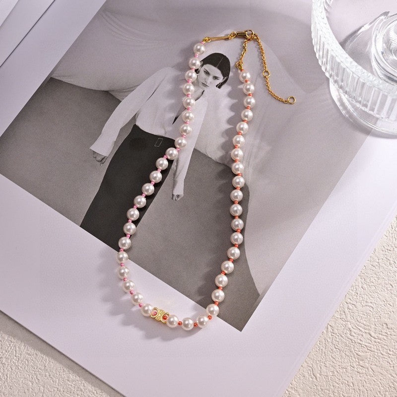Celine Plage Pearl 18K Gold Necklace product image 3, provided for visual reference and product detail review