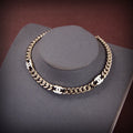 Chanel Crystals Choker 18K Gold Necklace product image 1, provided for visual reference and product detail review