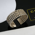 Chanel Diamond Cuff 18K Gold Bracelet product image 1, provided for visual reference and product detail review