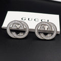 Gucci Double Diamonds 18K Gold Earrings product image 1, provided for visual reference and product detail review
