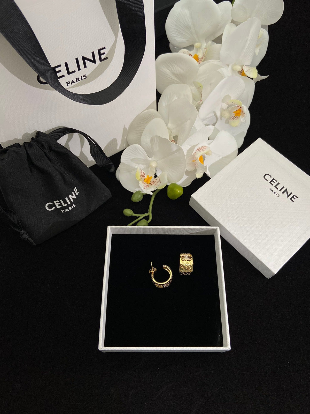 Celine Diamonds 18K Gold Earrings product image 5, provided for visual reference and product detail review