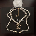 Chanel Pearls Long 18K Gold Necklace product image 1, provided for visual reference and product detail review