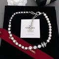 Chanel Pearls Crystals 18K Gold Necklace product image 1, provided for visual reference and product detail review