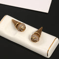 Gucci Double Vintage 18K Gold Earrings product image 1, provided for visual reference and product detail review