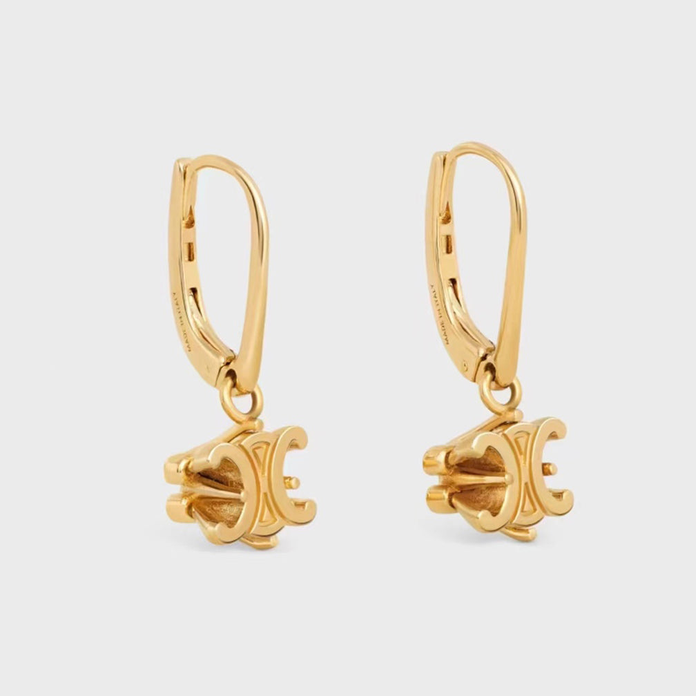 Celine Solitaire 18K Gold Earrings product image 1, provided for visual reference and product detail review