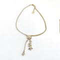 Chanel Heart Crystals Chain 18K Gold Necklace product image 1, provided for visual reference and product detail review