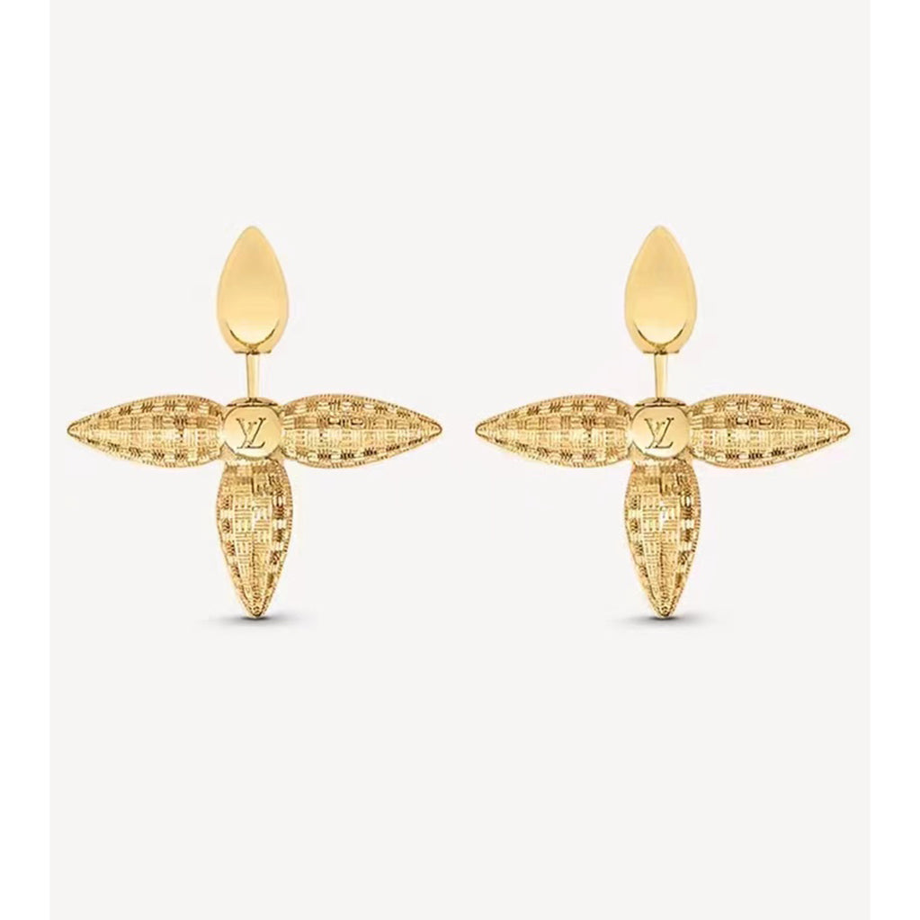 Louis Vuitton Louisette Stud 18K Gold Earrings product image 1, provided for visual reference and product detail review