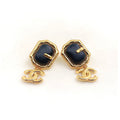 Chanel Pendant Leather 18K Gold Earrings product image 1, provided for visual reference and product detail review