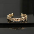 Chanel Flower Diamond Cuff 18K Gold Bracelet product image 1, provided for visual reference and product detail review