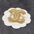 Chanel Pearl Gold 18K Gold Brooch product image 1, provided for visual reference and product detail review
