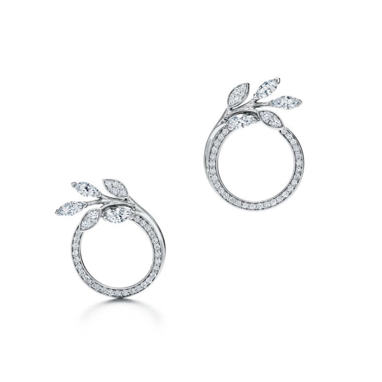 Tiffany Victoria Diamonds 18K Gold Earrings product image 1, provided for visual reference and product detail review