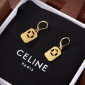 Celine Square Hoops 18K Gold Earrings product image 1, provided for visual reference and product detail review