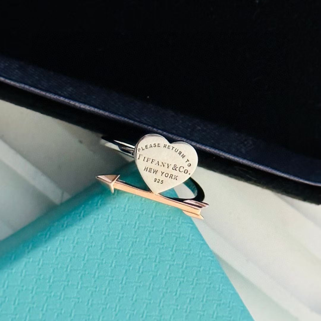 Tiffany Return to Lovestruck Heart Tag 18K Gold Ring product image 4, provided for visual reference and product detail review