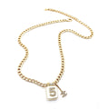 Chanel No.5 Perfume Pendant Chain 18K Gold Necklace product image 1, provided for visual reference and product detail review