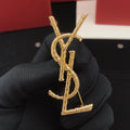 YSL Gold 18K Gold Brooch product image 1, provided for visual reference and product detail review