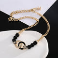 Chanel Black Pearls Diamonds 18K Gold Necklace product image 1, provided for visual reference and product detail review