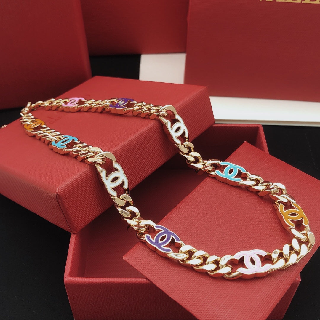 Chanel Color Chain 18K Gold Necklace product image 3, provided for visual reference and product detail review