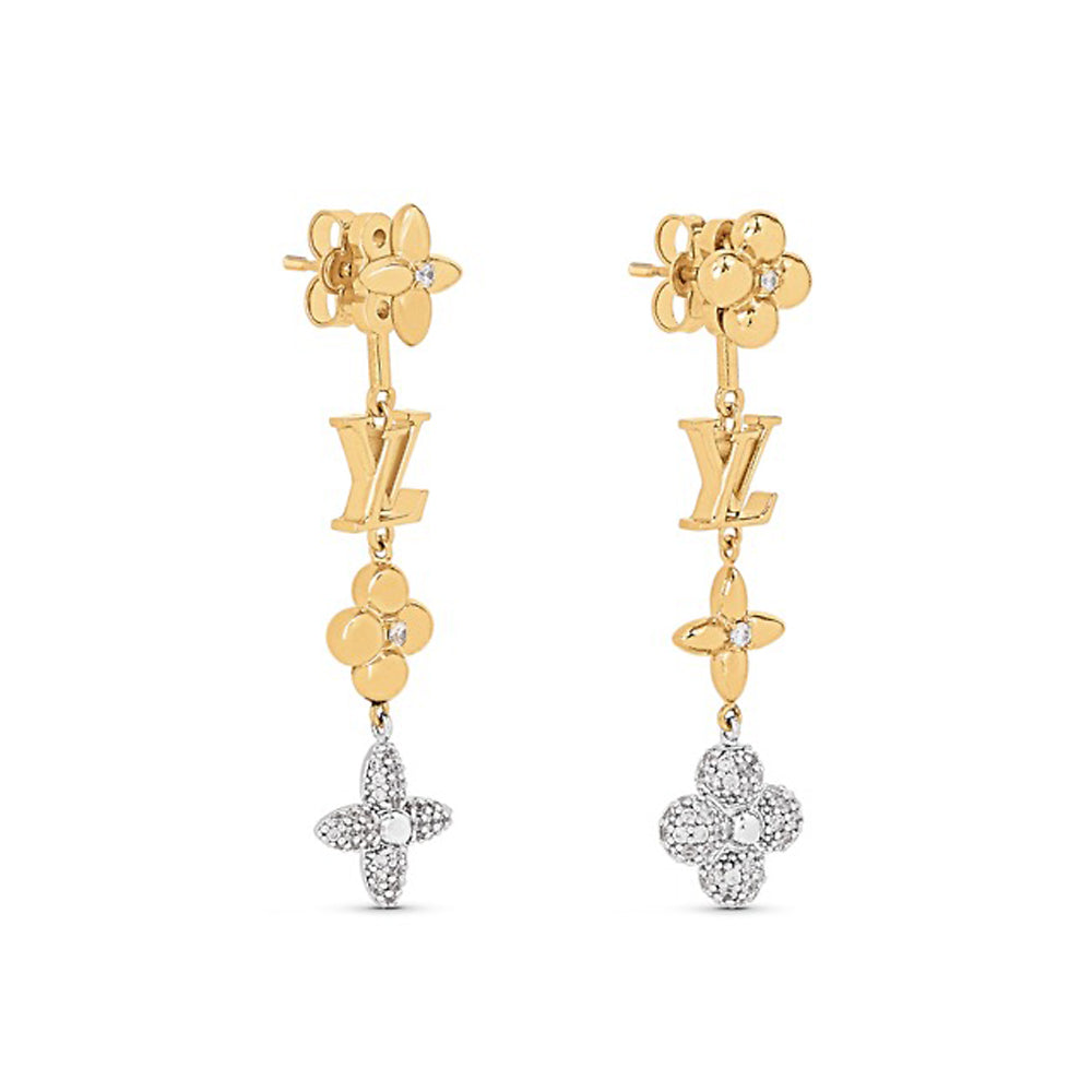 Louis Vuitton Monogram 18K Gold Earrings product image 1, provided for visual reference and product detail review
